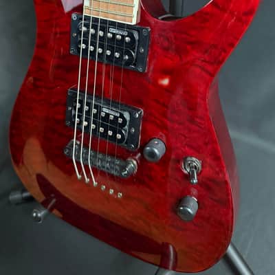 ESP LTD MH-200QM NT Electric Guitar See-Thru Black Cherry (441) image 7