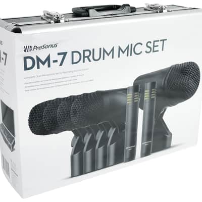 PRESONUS DM-7 Seven-Piece Drum Microphone Kit 7 Drum Mics w/ Case image 12