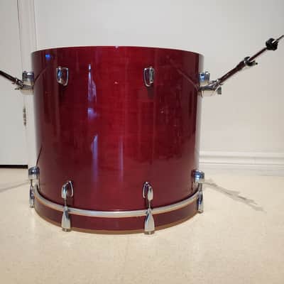 Mapex M 22"x18"inch Bass Drum W/Mount Gorgeous Lacquered Cherry Red - Ultra Clean image 5
