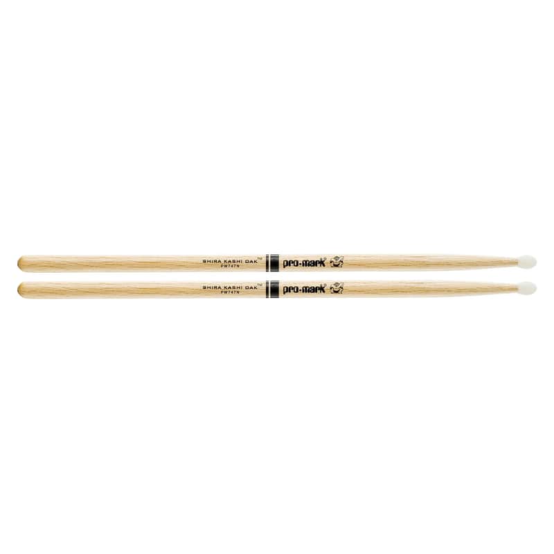 Pro-Mark PW747N Shira Kashi Oak 747 Nylon Tip Drum Sticks (Pair) image 1