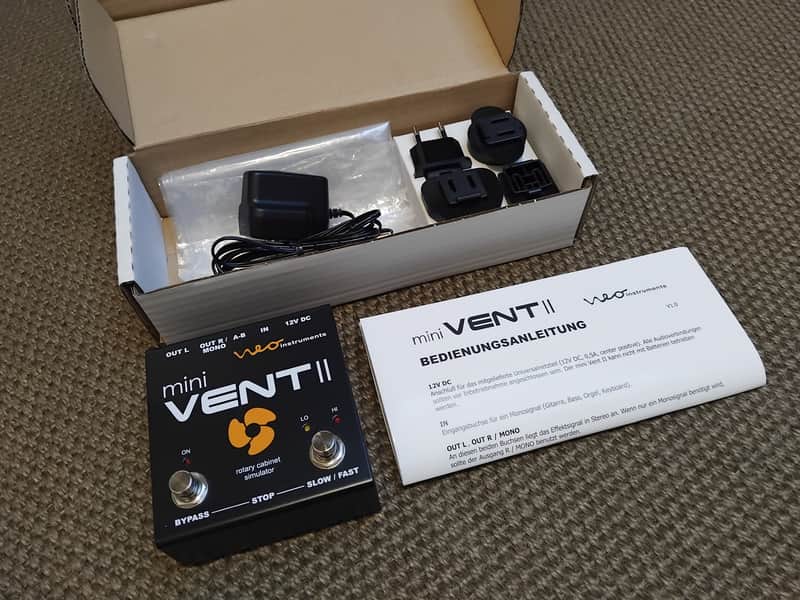 Neo Instruments Mini Vent II Rotary Speaker Cab Simulator Pedal 2010s - Black image 1