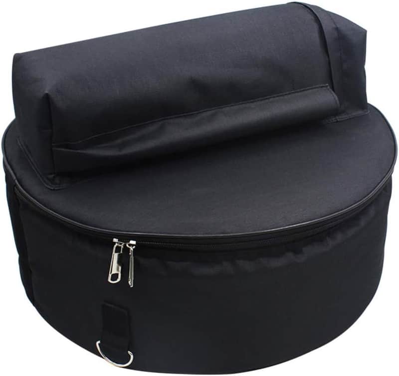 Snare Drum GigBag, Oxford Cloth Waterproof Snare Drum Bag Carryng Case with Outside Pockets Detachable Shoulder Straps, Protable Percussion Storage Accessory image 1