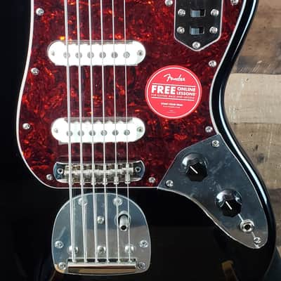 Squier Classic Vibe Bass VI Guitar Black #376 image 3
