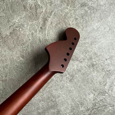 Start Dark Roasted Vintage guitar Neck Rosewood 22 Fret! 70s Big Head Custom Guitar Project image 9