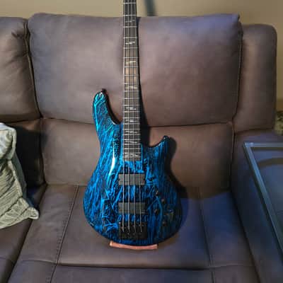 Schecter C-4 Silver Mountain 2021 - Corrosive Cobalt image 1