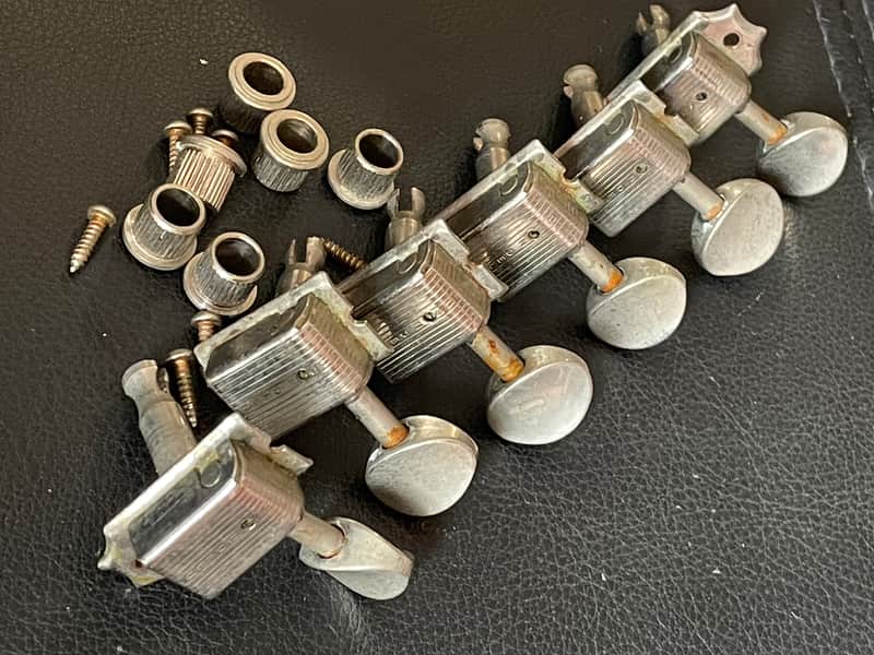 Kluson Single Line Tuners 60's RI Aged Nickel Relic Strat Tele JazzMaster image 1