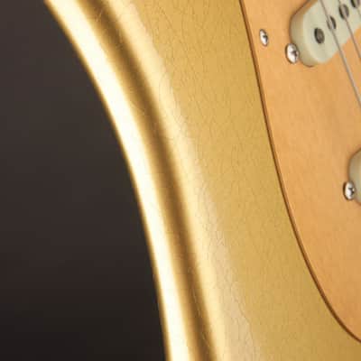 Fender Custom Shop LTD 1957 Stratocaster Rosewood Neck Aged Aztec Gold/DLX Closet Classic image 9