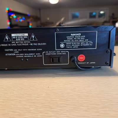 Nikko Graphic Equalizer Model EQ-500 RARE Red Faceplate Rack Mount SERVICED🔥🎶 image 12