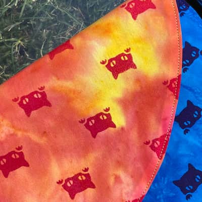 14" reversible Drum Bunny cotton drum cover - partial mute - dampener - compare to Big Fat Snare Drum Quesadilla, Drum Tortilla image 2