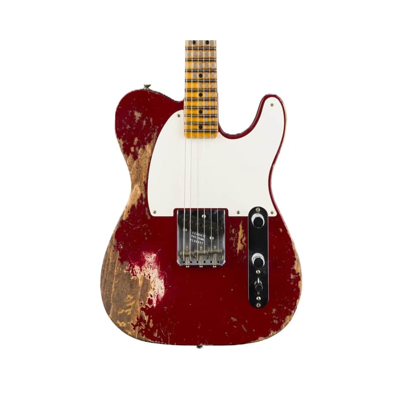 Fender Custom Shop 2024 Limited Edition 1950s "Cocked Wah" Pine Esquire Electric Guitar - Aged Cimarron Red, Super Heavy Relic image 1