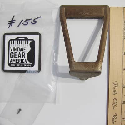 Harmony & Kay Guitar Tailpiece Authentic Vintage Part Circa-1940s-1960s-Nickel Silver image 7