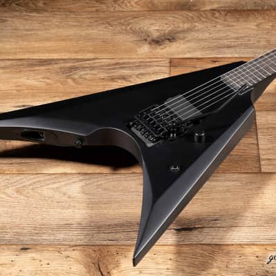 ESP LTD Arrow Black Metal Floyd Rose EMG Guitar – Black Satin image 8