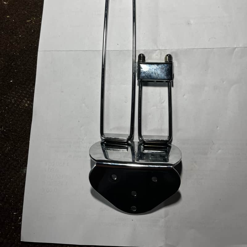 1965 Epiphone Riviera trapeze tailpiece Chrome