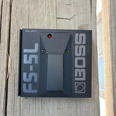 Boss FS-5L Latching Footswitch 1986 - Present - Black electric guitar controller pedal image 2