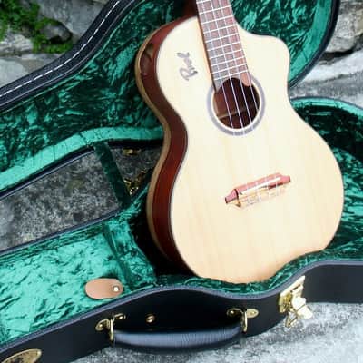 Custom Handmade Solid Cocobolo Rosewood Baritone Ukulele w/t Cutaway image 7