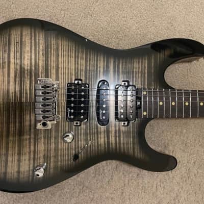 Immagine Harley Benton Fusion-III HSH EB FCB Flame Charcoal Burst - 2