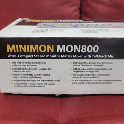 Behringer Minimon MON800 Monitor Controller  - Silver image 8