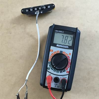 Vintage Original Fender Guitar Neck Pickup Tele American Telecaster USA #048609 Black Bobbin image 6
