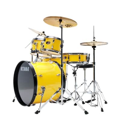 Tama Imperialstar 5pc Complete Drum Set w/22BD Electric Yellow image 7