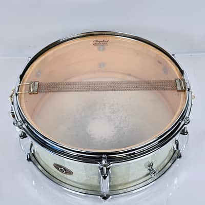 Slingerland 5.5x14" 50's Deluxe Student Model 1-Ply Snare Drum - White Marine Pearl image 12