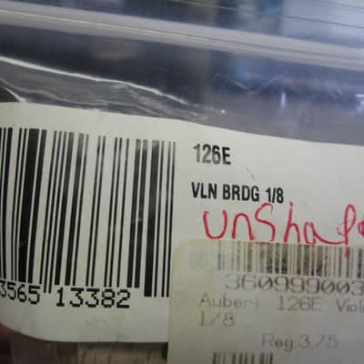 2 PACK of Aubert Violin Bridge Unfitted size 1/8 2010s New Old Stock image 4