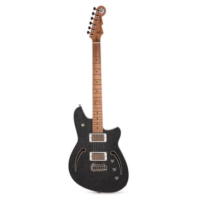 Reverend Kingbolt Air HH Electric Guitar Black Sparkle image 4