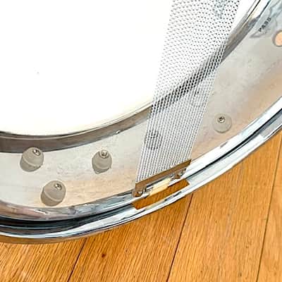 No Name 13"X3.5" Piccolo Chrome Snare Drum, New Remo Ambassador Beater Head, Very Good Condition image 8