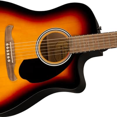 Fender - FA-125CE Dreadnought Acoustic-Electric Guitar w/ Walnut Fingerboard - Sunburst