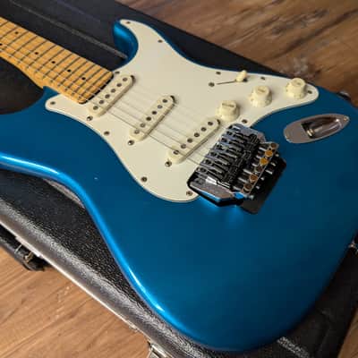 Fender Contemporary Stratocaster Electric Guitar SSS Japan Mid 1980s Lake Placid Blue W/HSC image 3