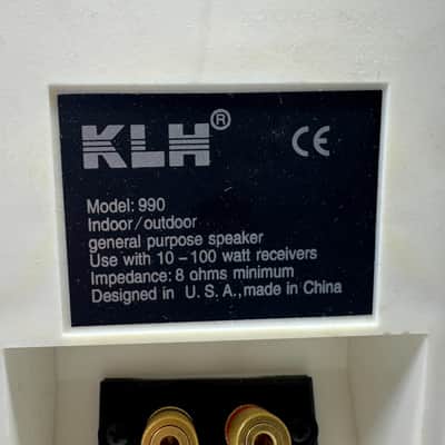 KLH 990 Outdoor Speakers HiFi Stereo Exterior Weatherproof Vintage Home Audio image 6