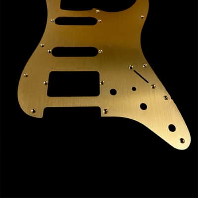 New Gold Brushed Anodized Aluminum SSH Stratocaster Electric Guitar Replacement Pickguard Strat Scratch Plate image 1