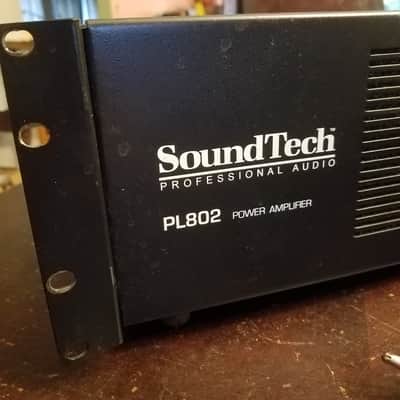 SoundTech PL802 3U Power Amplifier rack mount 800W 800 watt bridged or 400W stereo into 8 Ohms 2000s image 3