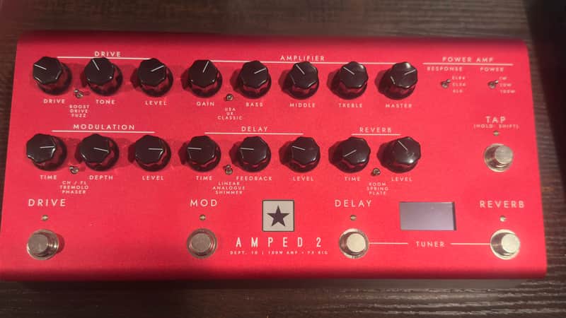 Blackstar AMPED 2 Dept. 10 100-Watt Guitar Amp Pedal 2023 - Present - Red