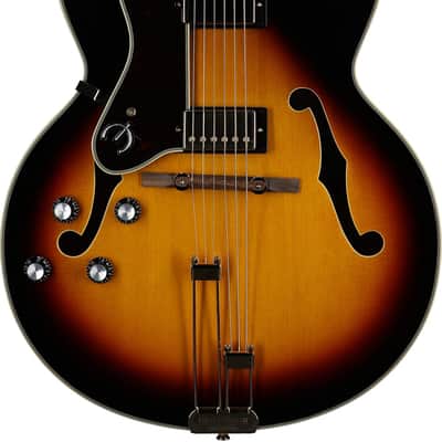 Epiphone Broadway Left-Handed Hollowbody Electric Guitar (with Gig Bag), Vintage Sunburst image 2