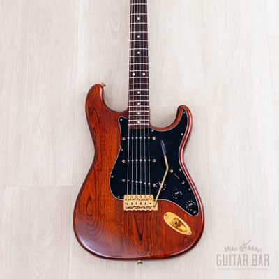 1992 Fender Stratocaster Order Made Walnut Satin Nitro Lacquer w/ Gold Hardware & Case, Japan MIJ Fujigen image 2