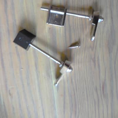 Archtop Pickguard Mounting Hardware Pkg of 2 Standard Types Nickle New image 2