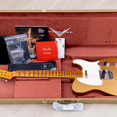 2023 Fender Custom Shop B2 1958 Telecaster Journeyman Relic Aged HLE Gold w/ Case & CoA, Lightweight image 17