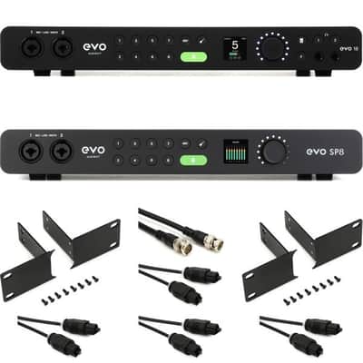 Audient EVO 16 USB Audio Interface 16 Preamp Rackmount Bundle image 2