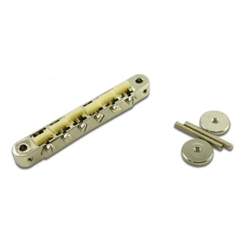 TonePros Replacement ABR-1 Tune-O-Matic Bridge With "G Formula" Saddles Chrome image 1