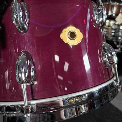 *RARE!* Slingerland StudioKing 3-Piece 12/14/18 Bop Drum Kit Set in Plum Gloss Lacquer w/ Upgraded Die-Cast Hoops image 3