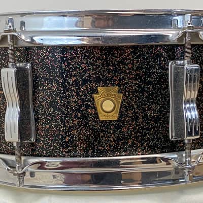 Ludwig 12x18"/8x12"/14x14"Jazzette w/ 5x14" Jazz Fest - Finest known. VIDEO. Rare Black Galaxy image 20