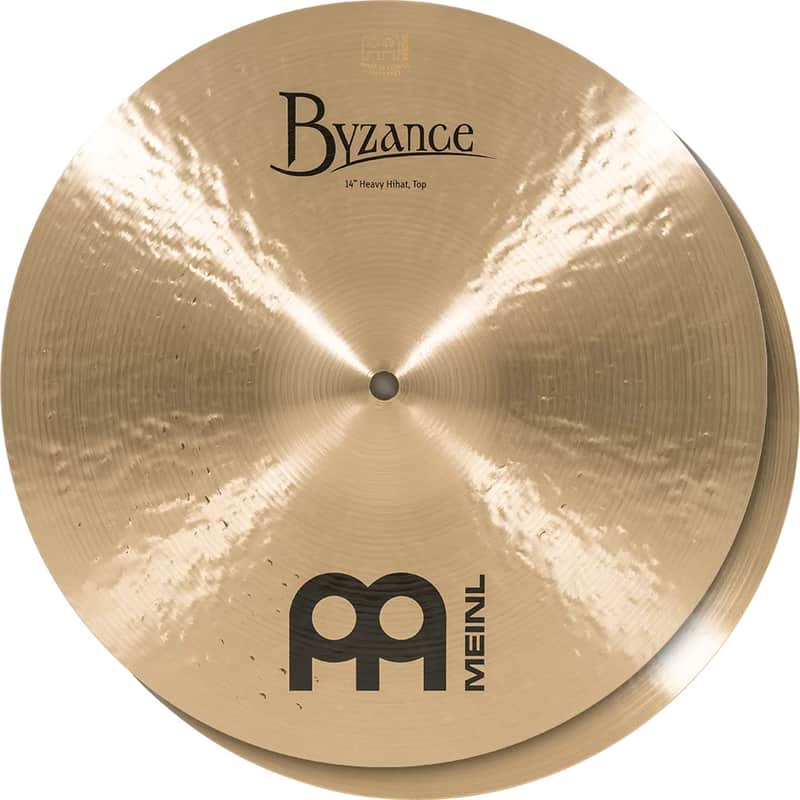 Meinl 14" Byzance Heavy Hammered Hi-Hat Cymbals (Pair) image 1