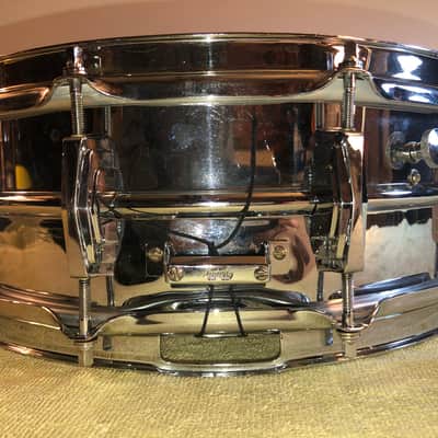 Ludwig Supraphonic 1950’s/60’s- Chrome over brass Snare Drum image 5