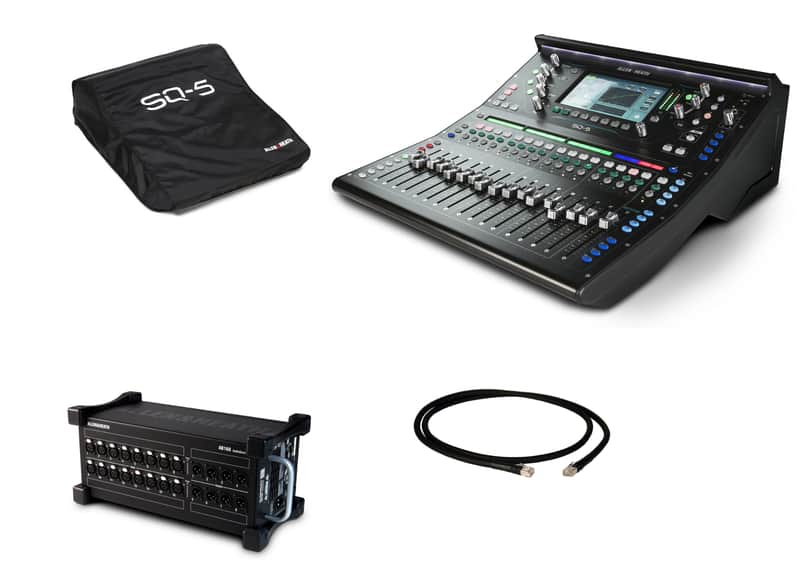 Allen & Heath SQ-5-STARTER-PACK-K 48-Channel Digital Mixer and Stagebox Bundle image 1