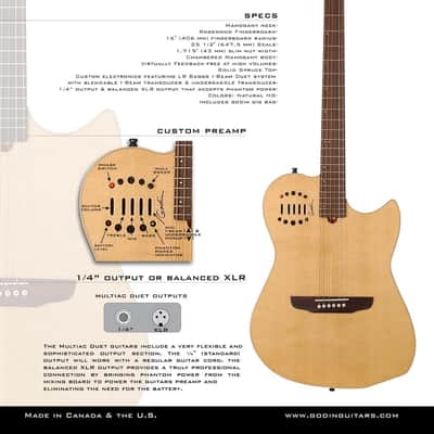 Godin Multiac Steel Duet image 5