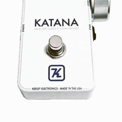 Keeley Katana Clean Boost V2 - Throwback White Edition image 1