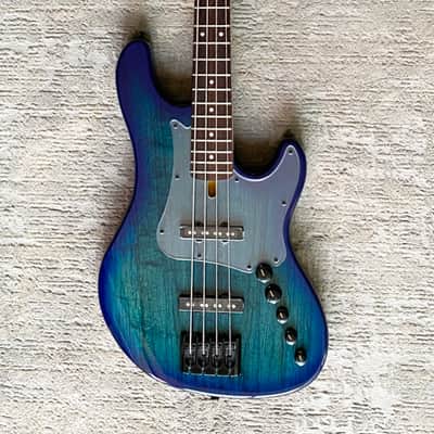 Cort GB-Fusion 4-String Bass - Blue Burst w/ gig bag image 1