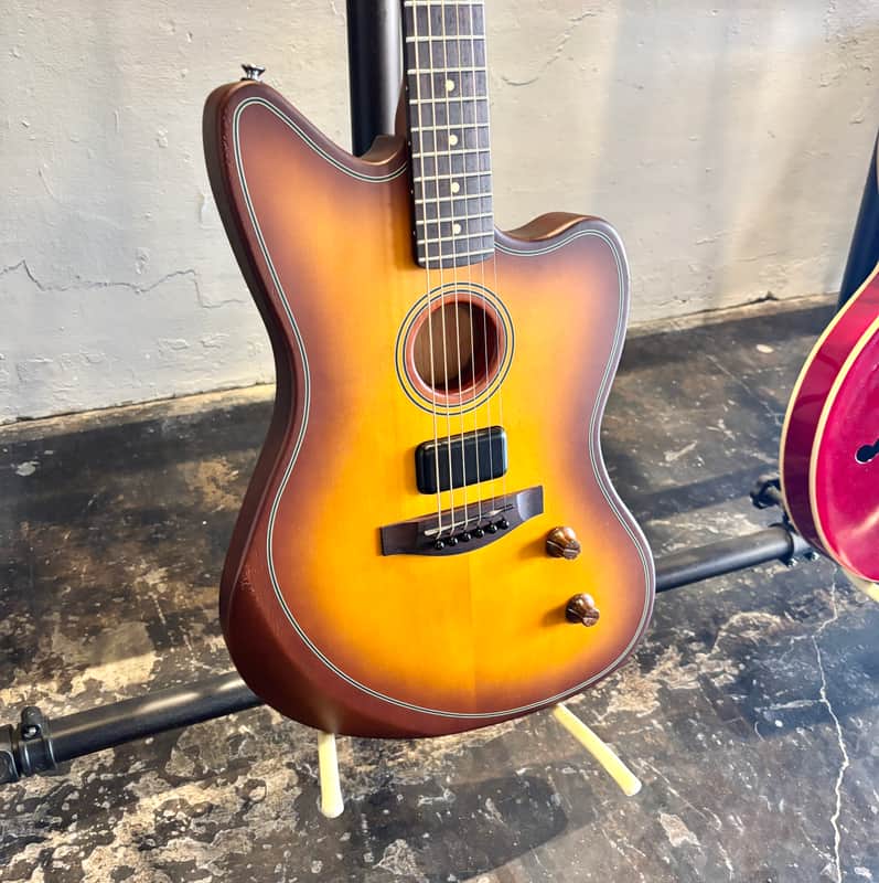 Fender Acoustasonic Standard Jazzmaster - Honey Burst - Sounds Great! image 1