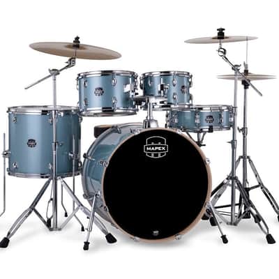 Mapex VE5295FTC Venus Rock Shell Pack, 22" Bass Drum, Aqua Blue Sparkle image 1
