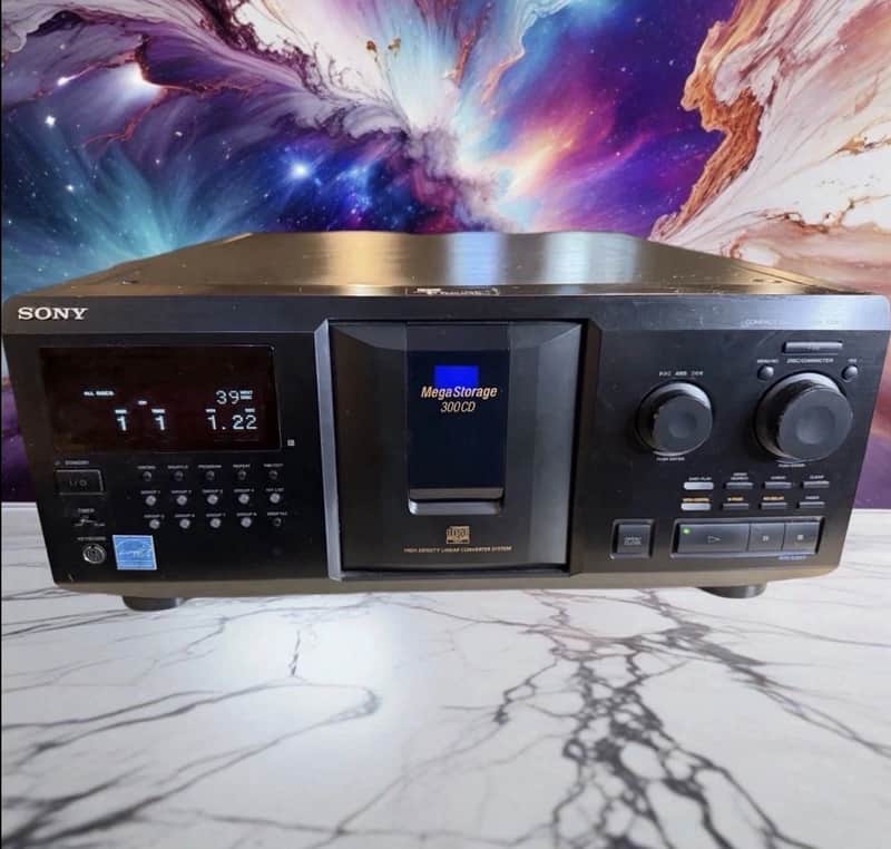 Sony Mega Storage 300 Disc CD Changer/Player CDP-CX355 + Remote - New Belts! image 1